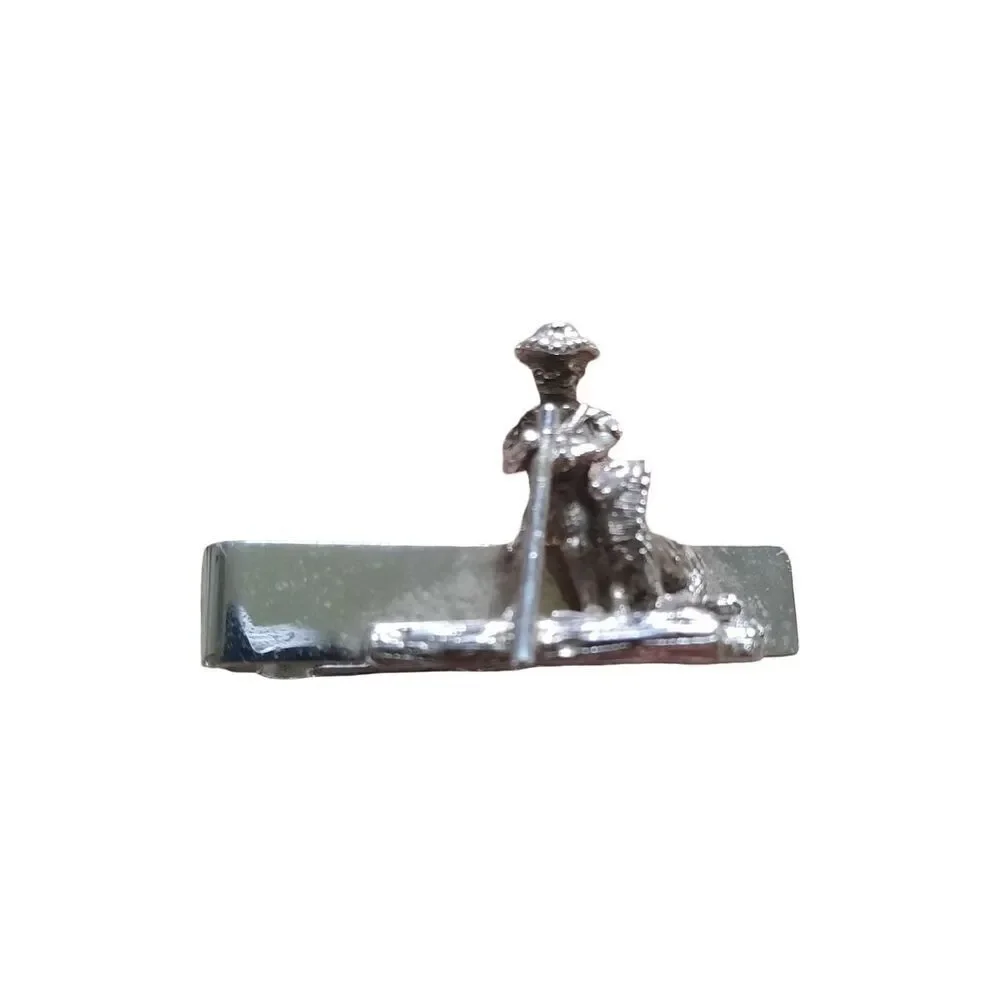 Silver Fisherman Tie Clip - Classic Men's Accessory